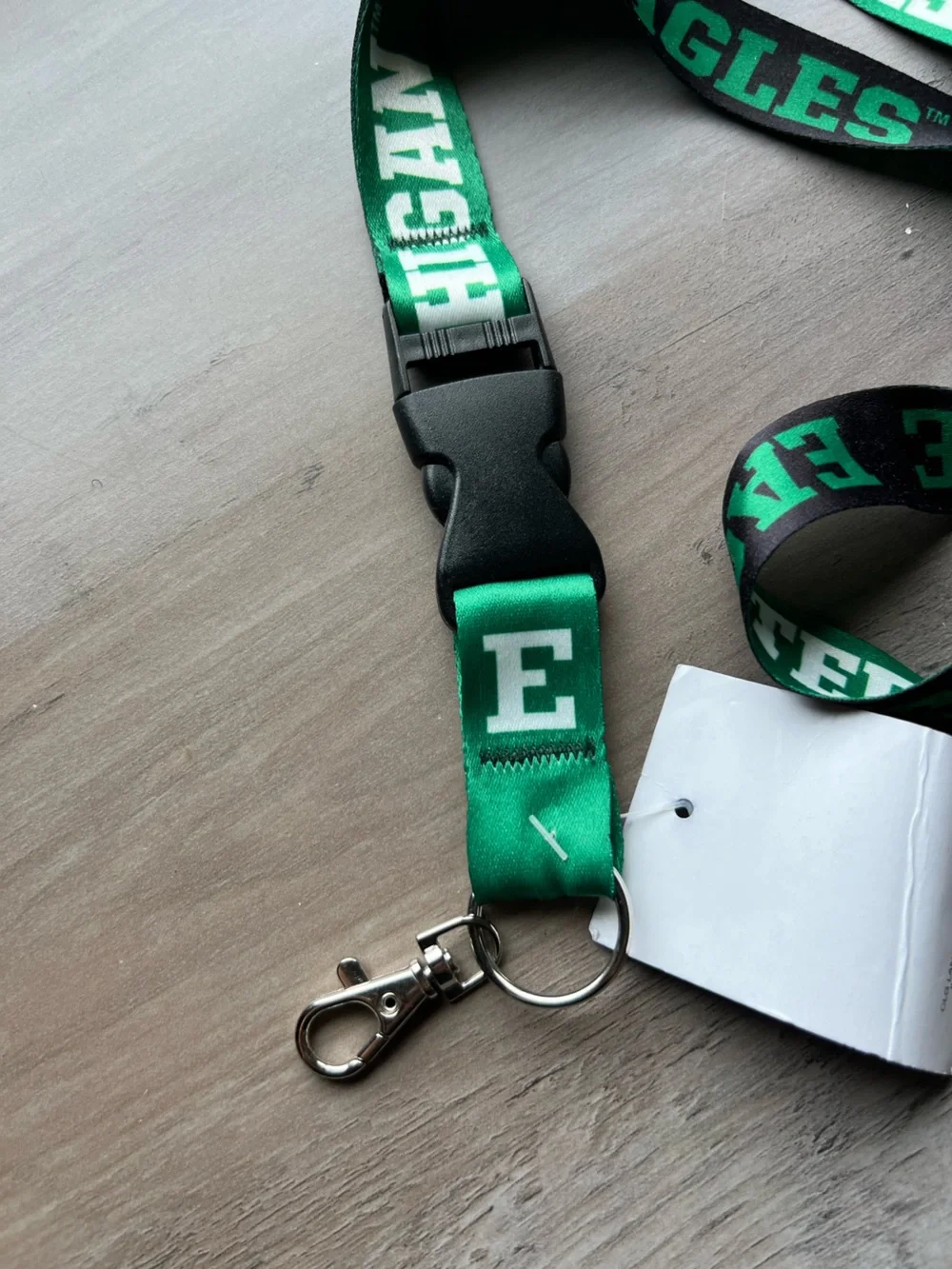 Eastern Michigan Eagles Green and Black Team Lanyard with Clip